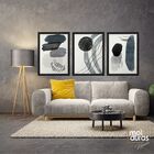 Kit Quadros Decorativos Minimalista Abstrato Grande 40x60