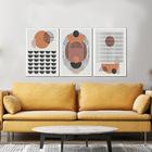 Kit Quadros Decorativos Minimalista Boho