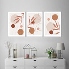 Kit Quadros Decorativos Minimalista Folhas