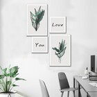 Kit Quadros Decorativos Minimalista Love You