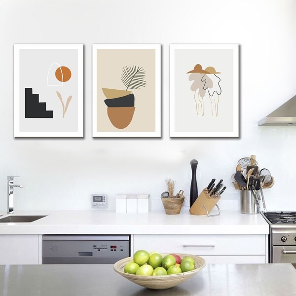 Kit Quadros Decorativos Minimalista Moderno M2