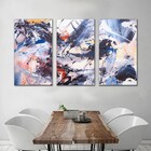 Kit Quadros Decorativos Moderno Abstrato