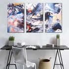 Kit Quadros Decorativos Moderno Abstrato