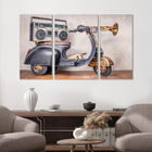 Kit Quadros Decorativos Moto Vintage