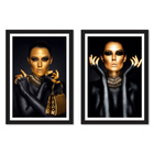 Kit Quadros Decorativos Mulheres Gold