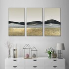 Kit Quadros Decorativos Paisagem Minimalista Campo