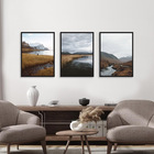 Kit Quadros Decorativos Paisagem Montanhas Outono