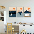 Kit Quadros Decorativos Praia Minimalista Infantil