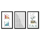 Kit Quadros Decorativos Profissão  Contabilidade
