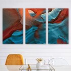 Kit Quadros Decorativos Rochas Abstratas