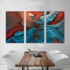 Kit Quadros Decorativos Rochas Abstratas