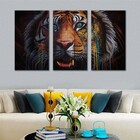 Kit Quadros Decorativos Tigre Urbano