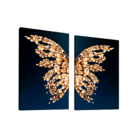 Kit Quadros Dupla Asa De Borboleta