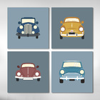 Kit Quadros Infantil Carros Antigos