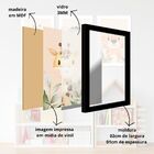 Kit Quadros Infantil Safari Aquarela 20x30 Com Vidro - Moldur