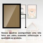 Kit Quadros Infantil Safari Aquarela 20x30 Com Vidro - Moldur