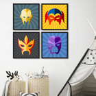 Kit Quadros Super Heroes M2