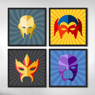 Kit Quadros Super Heroes M2