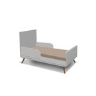 Kit Quarto Bebê Retrô Melinda Cinza – Roupeiro + Cômoda + Ber