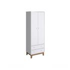 Kit Quarto Berço Cômoda Roupeiro Infantil Branco - Completa