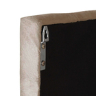 Kit Quarto Cabeceira Casal Box Queen 1,60 Bia Bege e 2 Mesinh