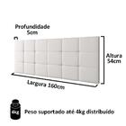 Kit Quarto Cabeceira Modulada Cama Box Casal Queen 1,60 e 2 M