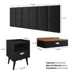 Kit Quarto Casal Penteadeira Suspensa Gloss Mesinha Estilo Pr