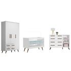 Kit Quarto De Bebe Atenas Branco