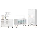 Kit Quarto De Bebe Com Nicho Decorativo Munique Branco