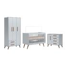 Kit Quarto De Bebe Retro Atlanta Cinza