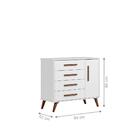 Kit Quarto De Bebe Retro Berço E Sapateira Istambul Branco Co