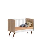 Kit Quarto De Bebe Retro Genova Carvalho Rustico Branco Com C