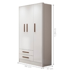 Kit Quarto De Bebe Roupeiro E Sapateira Liz Branco