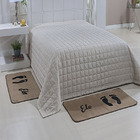 Kit Quarto Guga Tapetes 2 Pçs  Base Antiderrapante Pegada Cas