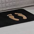 Kit Quarto Guga Tapetes 2 Pçs  Base Antiderrapante Pegada Pre