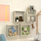 Kit Quarto Infantil 4 Nichos Cubo Vitra Kit Cubos Baby Espres