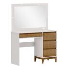 Kit Quarto Penteadeira Camarim Com Espelho Led Tomada Armário