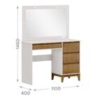 Kit Quarto Penteadeira Camarim Com Espelho Led Tomada Armário