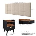 Kit Quarto Penteadeira Suspensa Gloss Mesinha Lateral Estilo