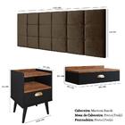 Kit Quarto Penteadeira Suspensa Gloss Mesinha Lateral Estilo