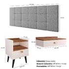 Kit Quarto Penteadeira Suspensa Gloss Mesinha Lateral Estilo