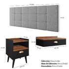 Kit Quarto Penteadeira Suspensa Gloss Mesinha Lateral Estilo