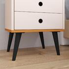 Kit Quarto Sapateira 3 Gavetas Basculantes Cinza/cinamomo E M