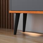 Kit Quarto Sapateira Vertical 3 Gavetas Basculantes E Mesinha