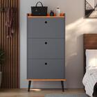 Kit Quarto Sapateira Vertical 3 Gavetas Basculantes E Mesinha