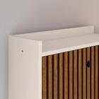 Kit Quarto Sapateira Vertical 3 Gavetas Basculantes Off White