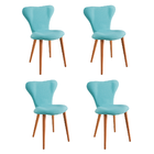 Kit Quatro Cadeiras Jacobsen Tauari Verde - Ooca Móveis