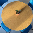 Kit Quatro Cadeiras Roma Linho Azul Jeans - Ooca Móveis