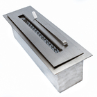 Kit Queimador Para Lareira 40cm E Champanheira/porta Bebidas