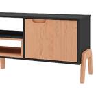 Kit Rack Para Tv 50 Polegadas E Mesa De Centro Grafite Pinus